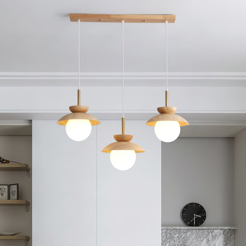 Wood Fruit Pendant Lamp