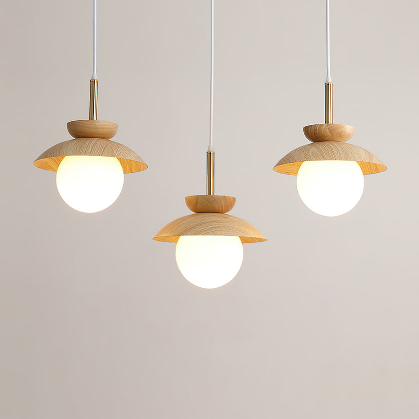 Wood Fruit Pendant Lamp