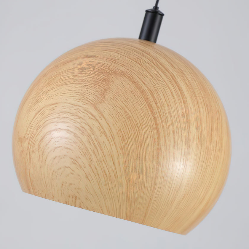 مصباح قلادة الخشب الحبوب