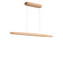 Houten lineaire hanglamp