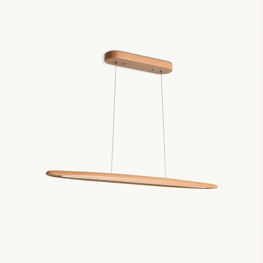 Wood Horizontal Pendant Light