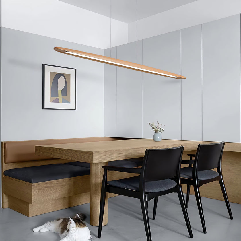 Wood Horizontal Pendant Light