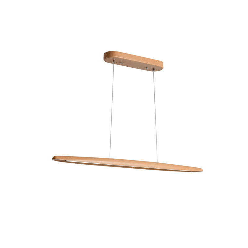 Wood Horizontal Pendant Light