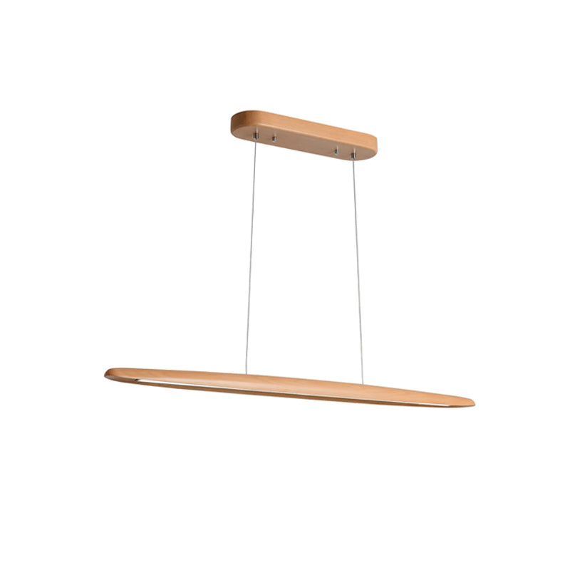 Wood Horizontal Pendant Light