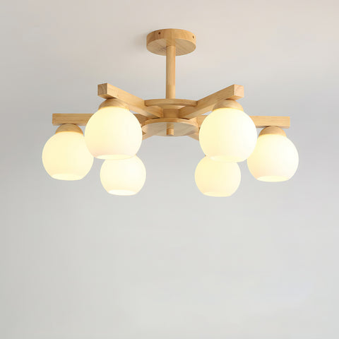 Wooden Helm Chandelier – detail 19