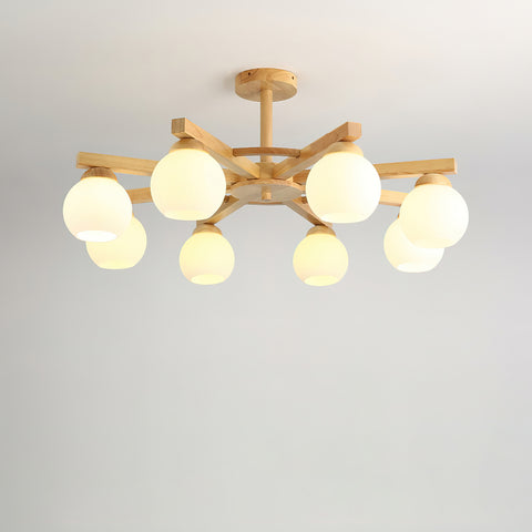 Wooden Helm Chandelier – detail 20