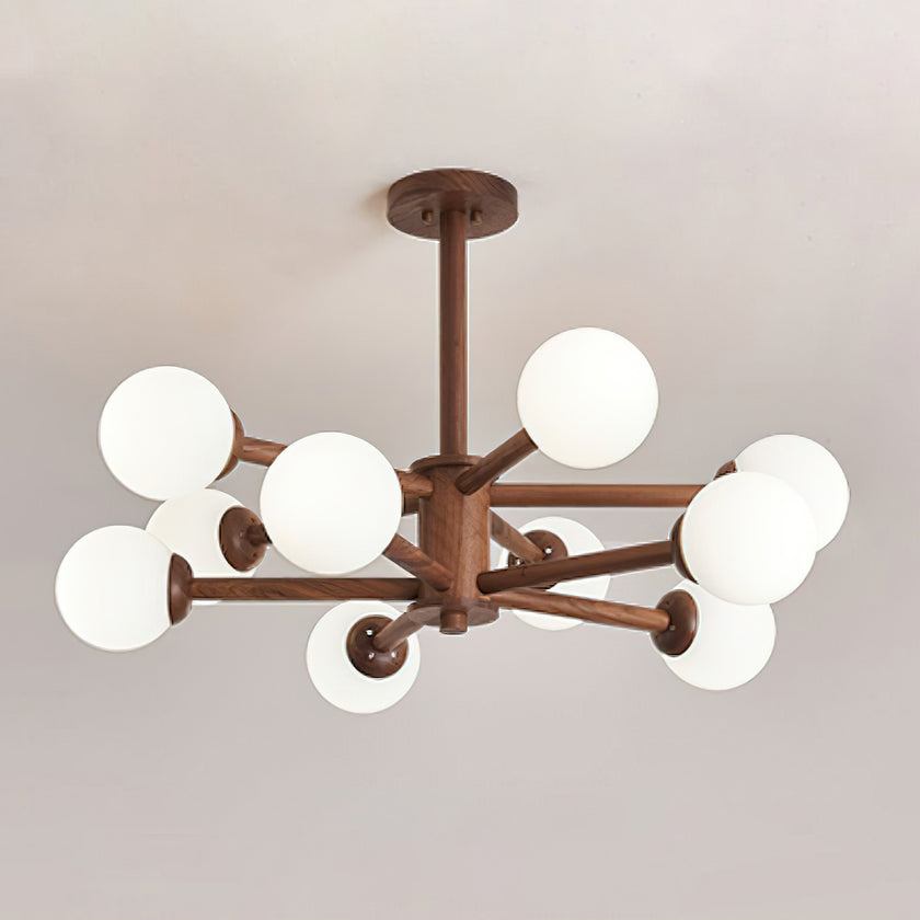 Wooden Molecular Ceiling Light