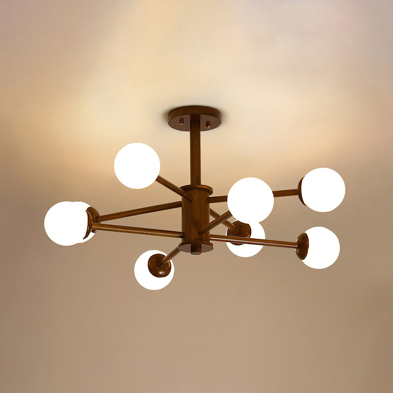 Wooden Molecular Ceiling Light