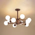 Wooden Molecular Ceiling Light
