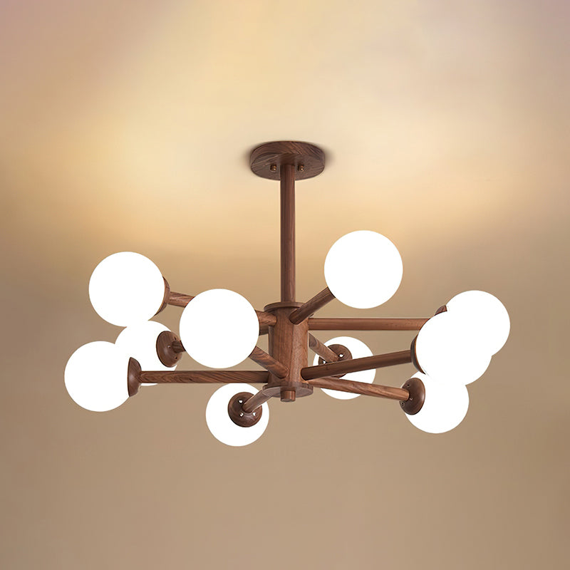 Wooden Molecular Ceiling Light