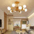Wooden Molecular Ceiling Light