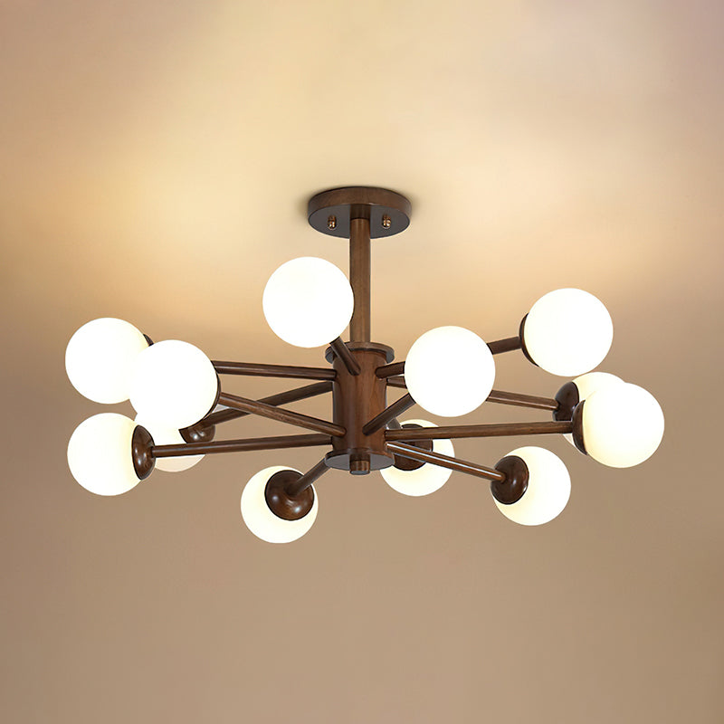 Wooden Molecular Ceiling Light