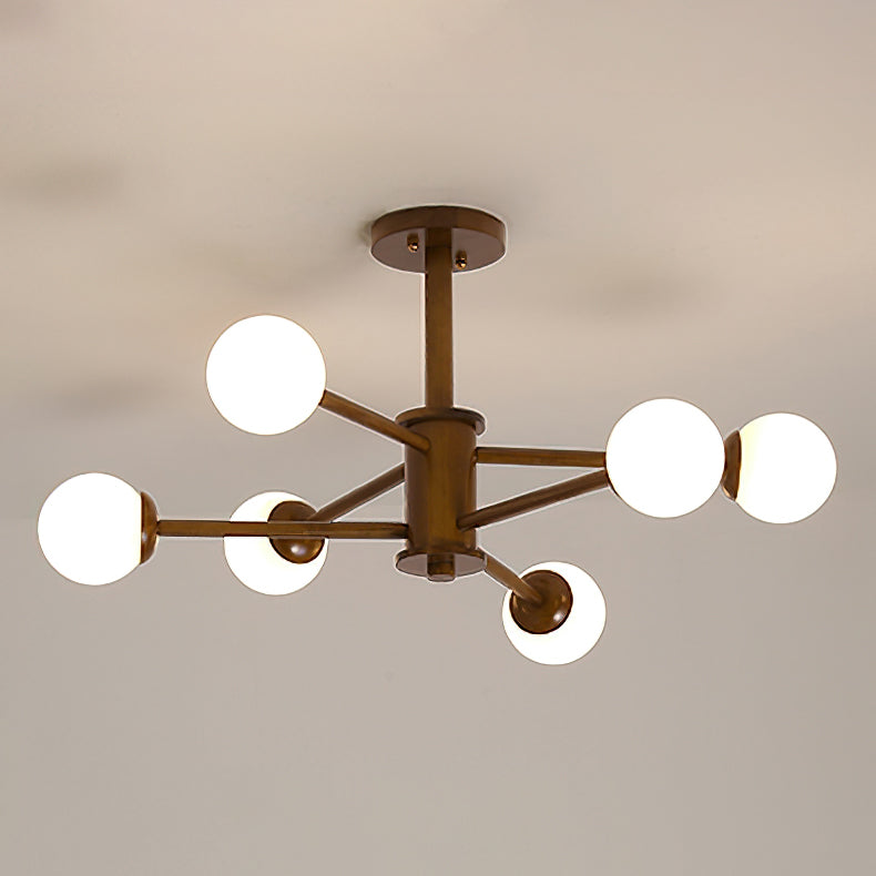 Wooden Molecular Ceiling Light