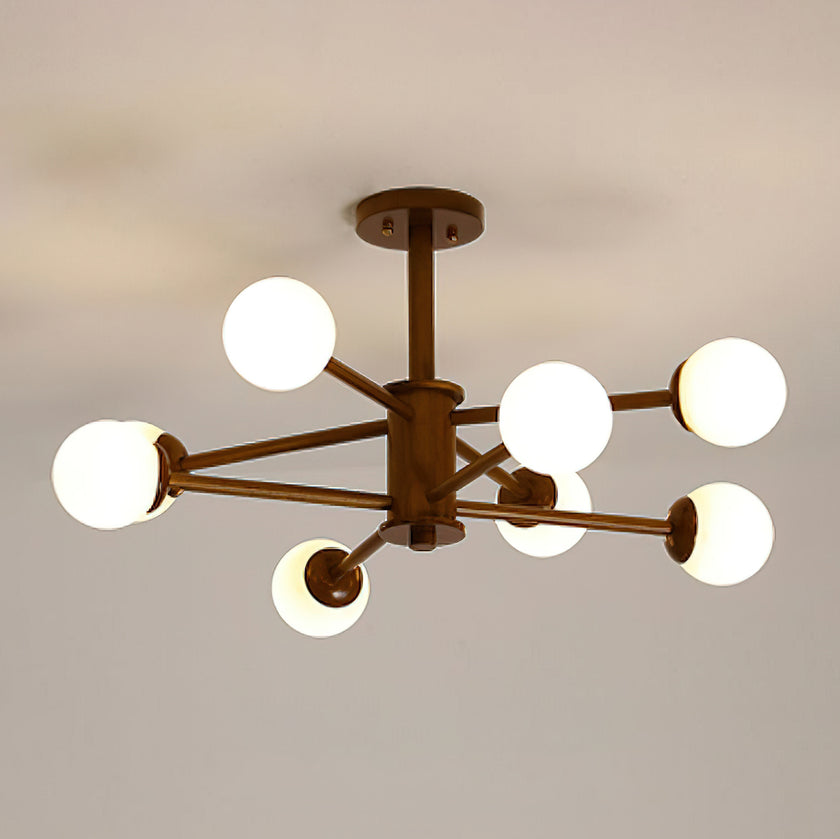 Wooden Molecular Ceiling Light