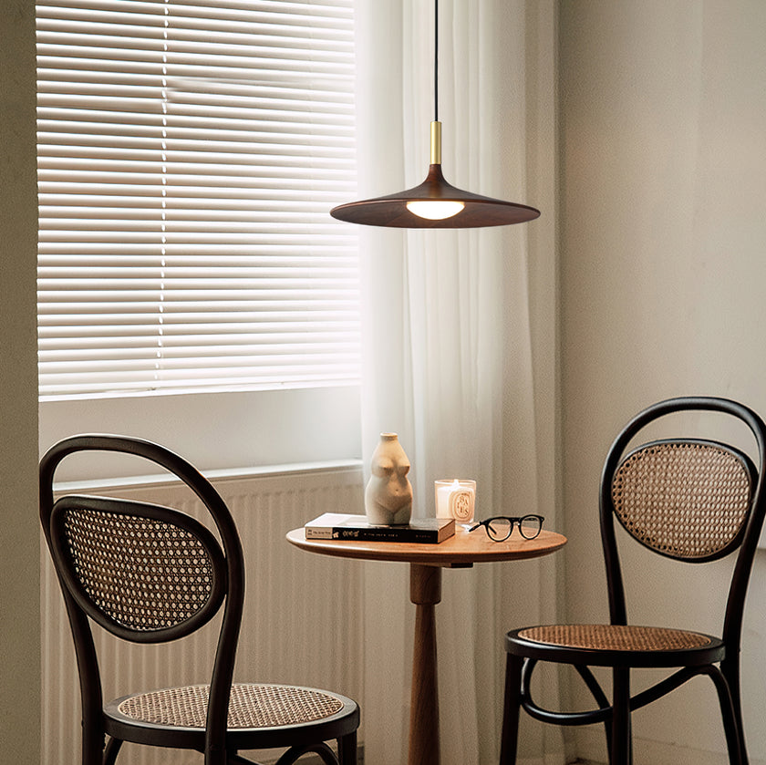 Wooden Trumpet Pendant Lamp