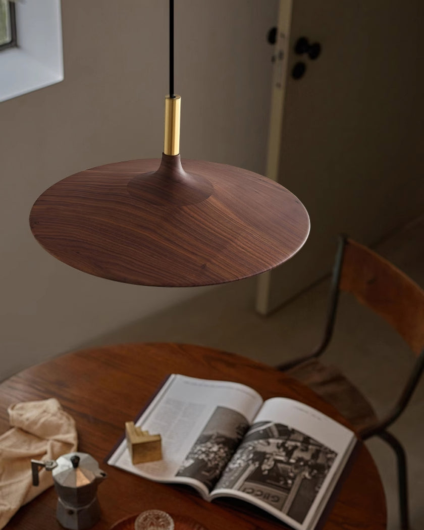 Wooden Trumpet Pendant Lamp