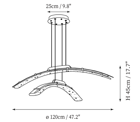 Lustre Suspenso Wythe — Desenhos técnicos 5