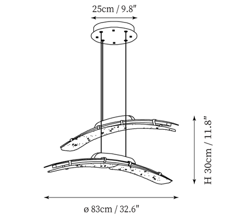 Lustre Suspenso Wythe — Desenhos técnicos 4