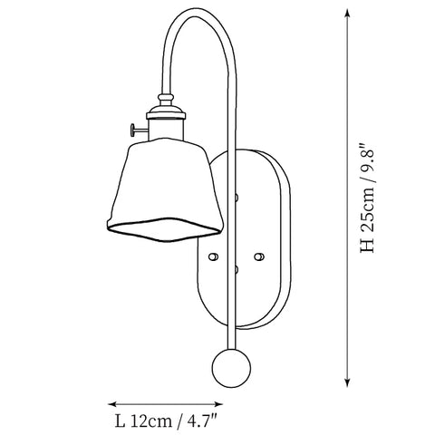 Zutter Wandleuchte — Maßzeichnungen 3