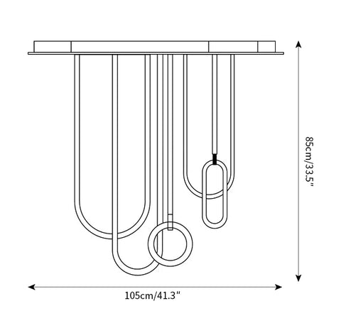 Plafonnier Say Yes — Plans de dimensions 2
