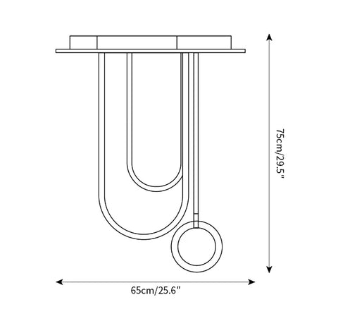 Plafonnier Say Yes — Plans de dimensions 1