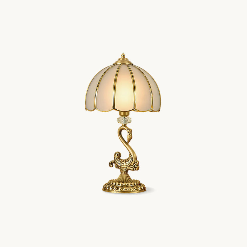 Light Luxury Brass Swan Table Lamp