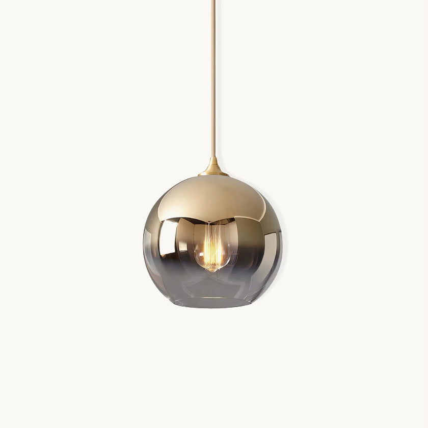 spherical glass Pendant Light