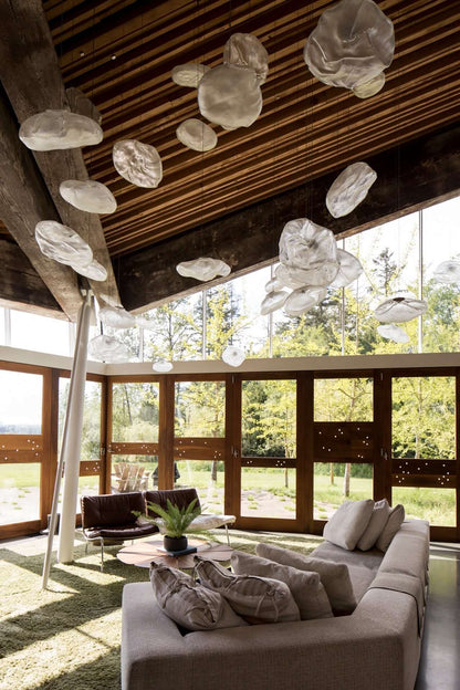 Random Blown Glass Pendant Light