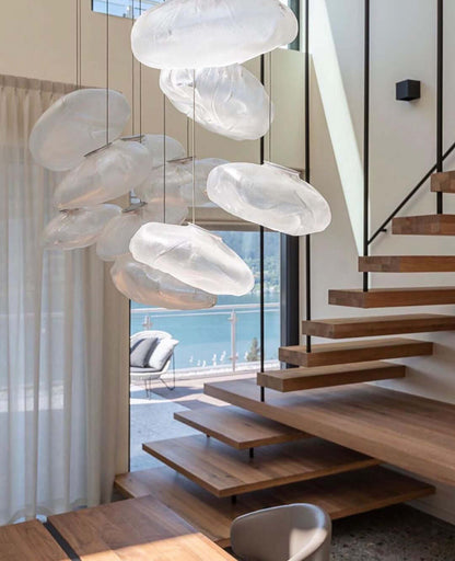 Random Blown Glass Pendant Light