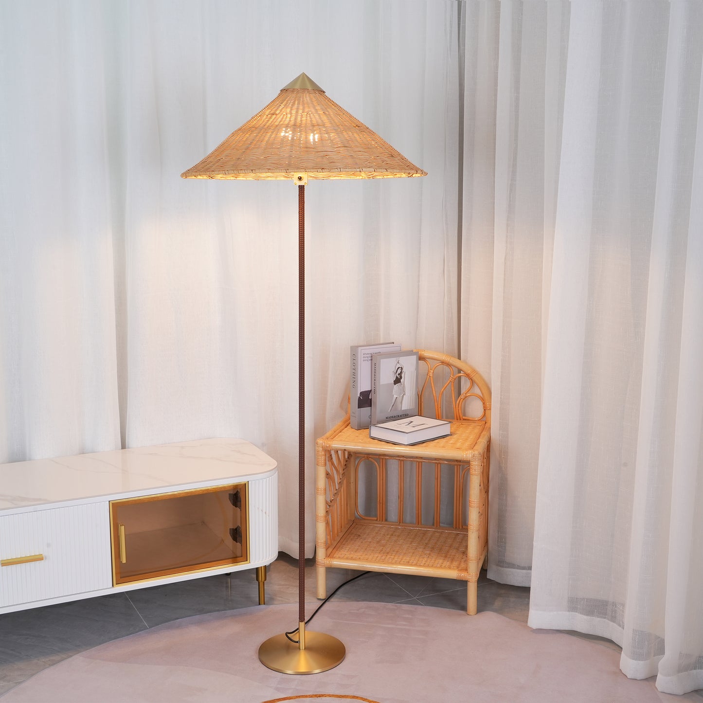 Chinese Hat Floor Lamp