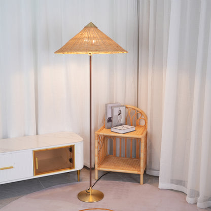 Chinese Hat Floor Lamp