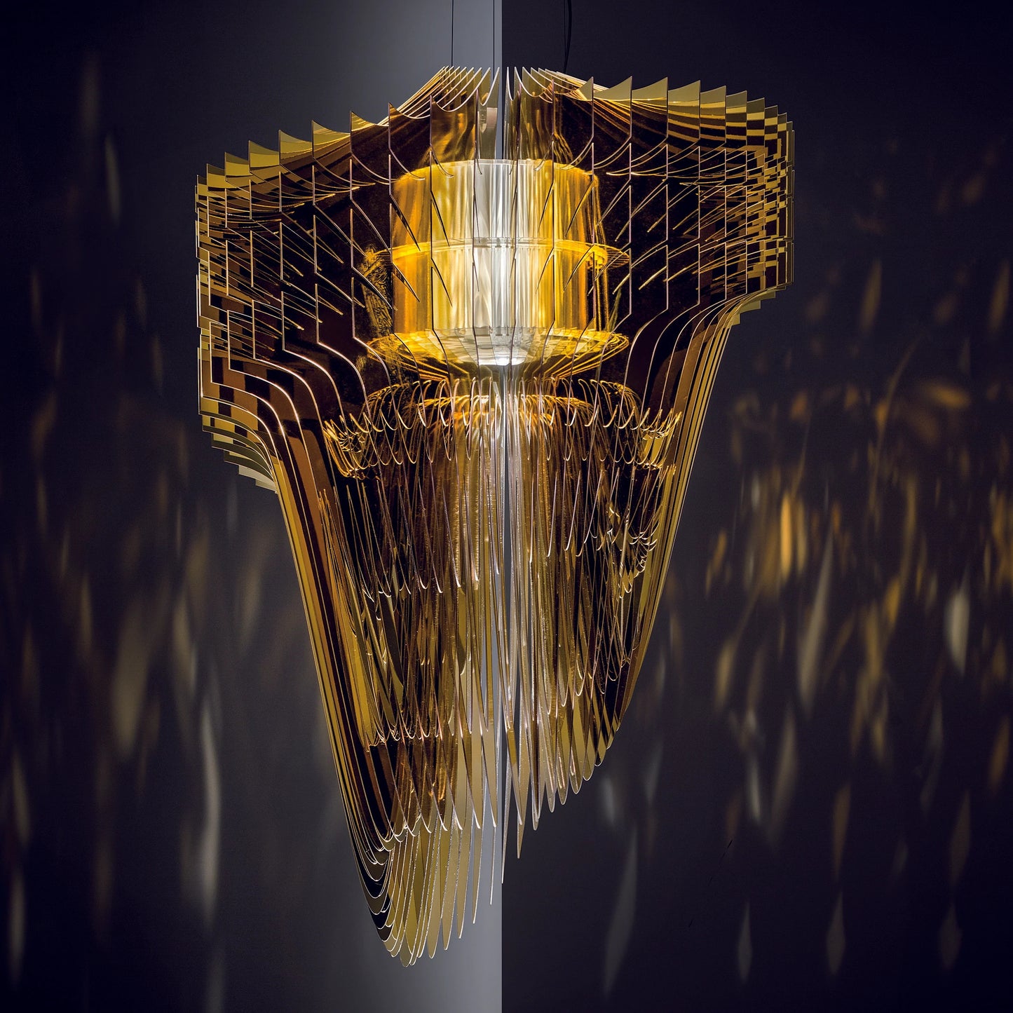 Aria Gold Suspension Lamp