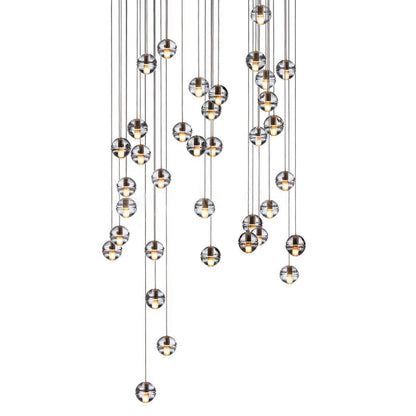 Suspension boule en cristal