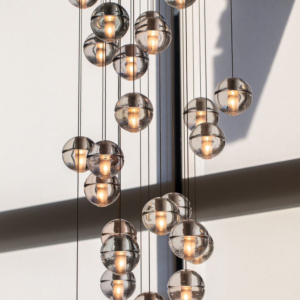 Suspension boule en cristal