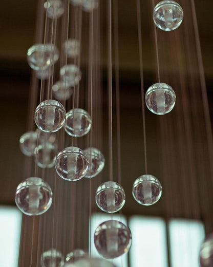 Suspension boule en cristal