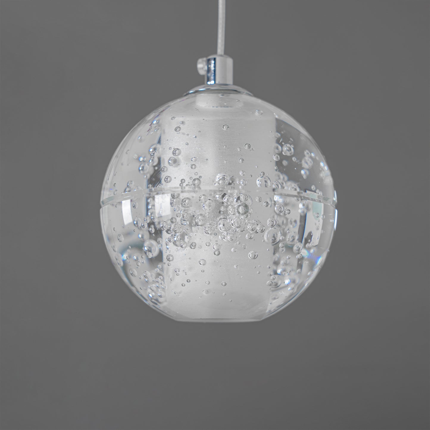 Suspension boule en cristal