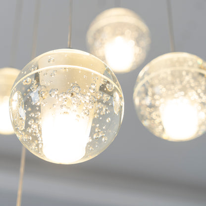 Suspension boule en cristal