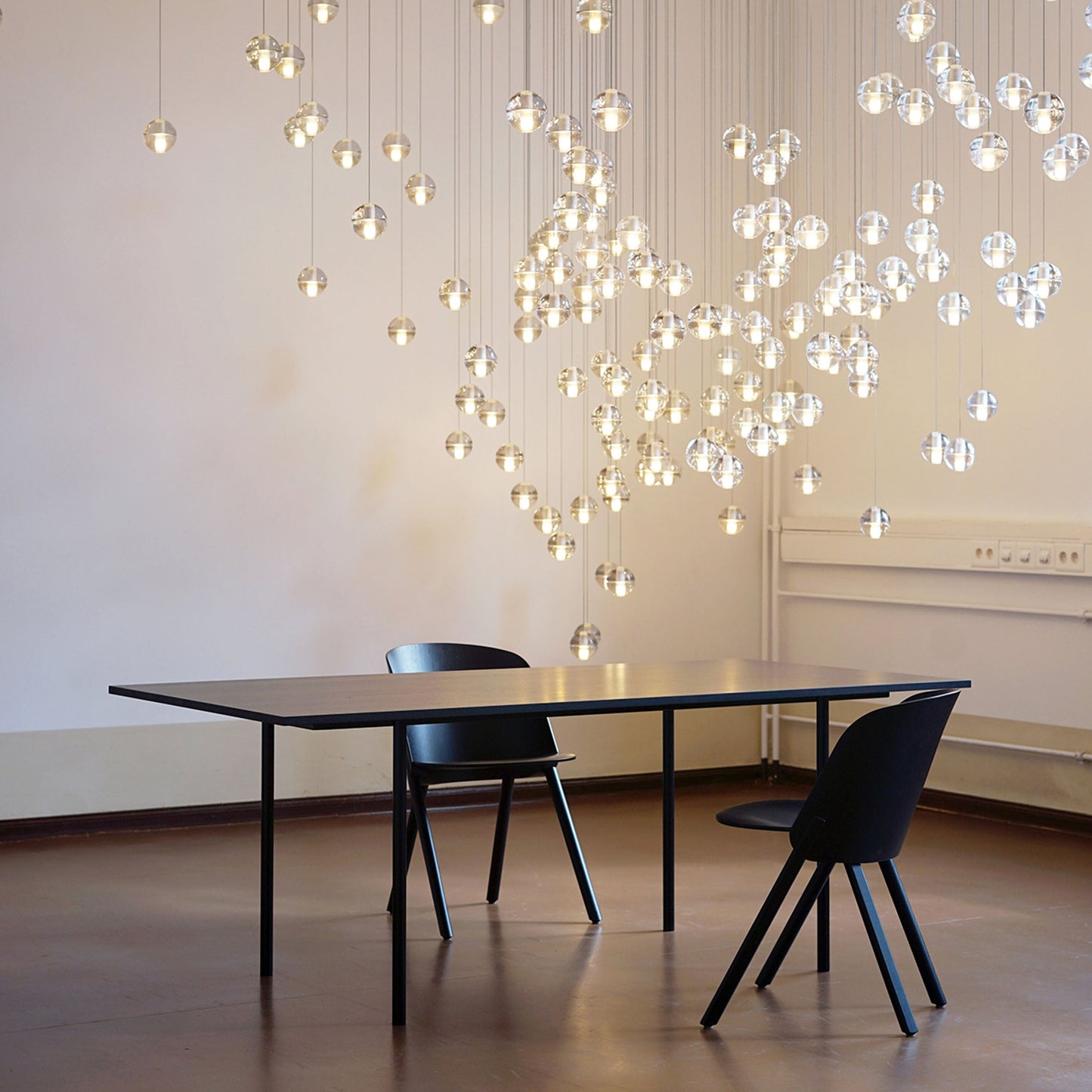Suspension boule en cristal
