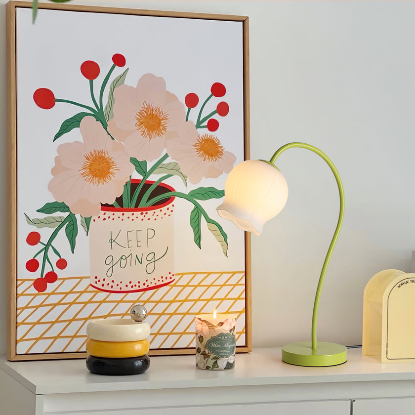 Bell Orchid Table Lamp