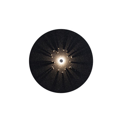 Luminária de parede de buraco negro