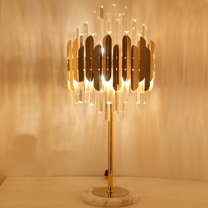 Crystal Marble Desk Lamp