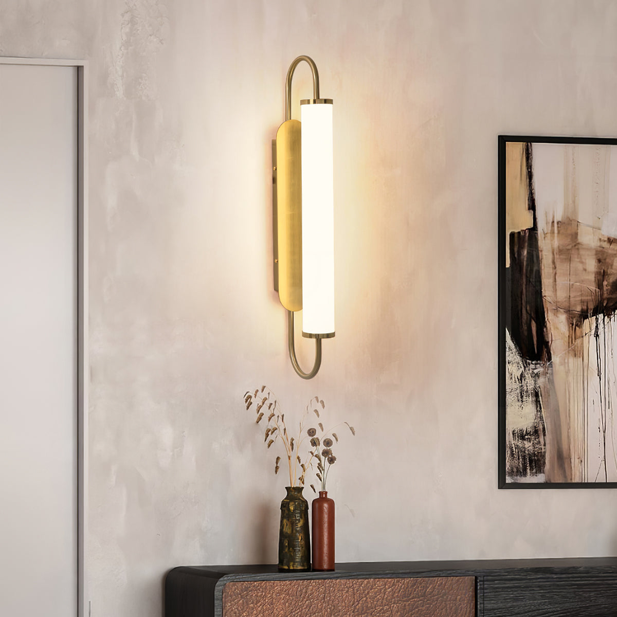 Cylindrical Acrylic Wall Lamp – detail 2