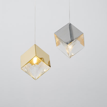 Square Art Glass Chandelier