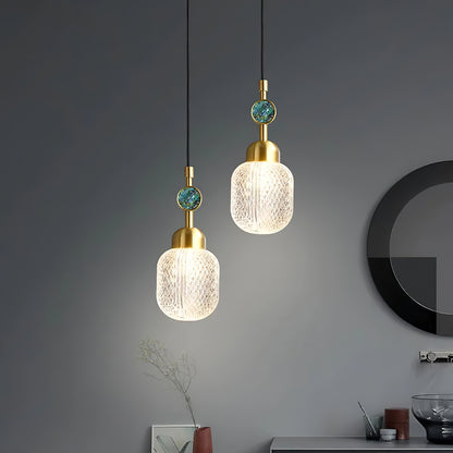 Enamel Glass Pendant Lamp