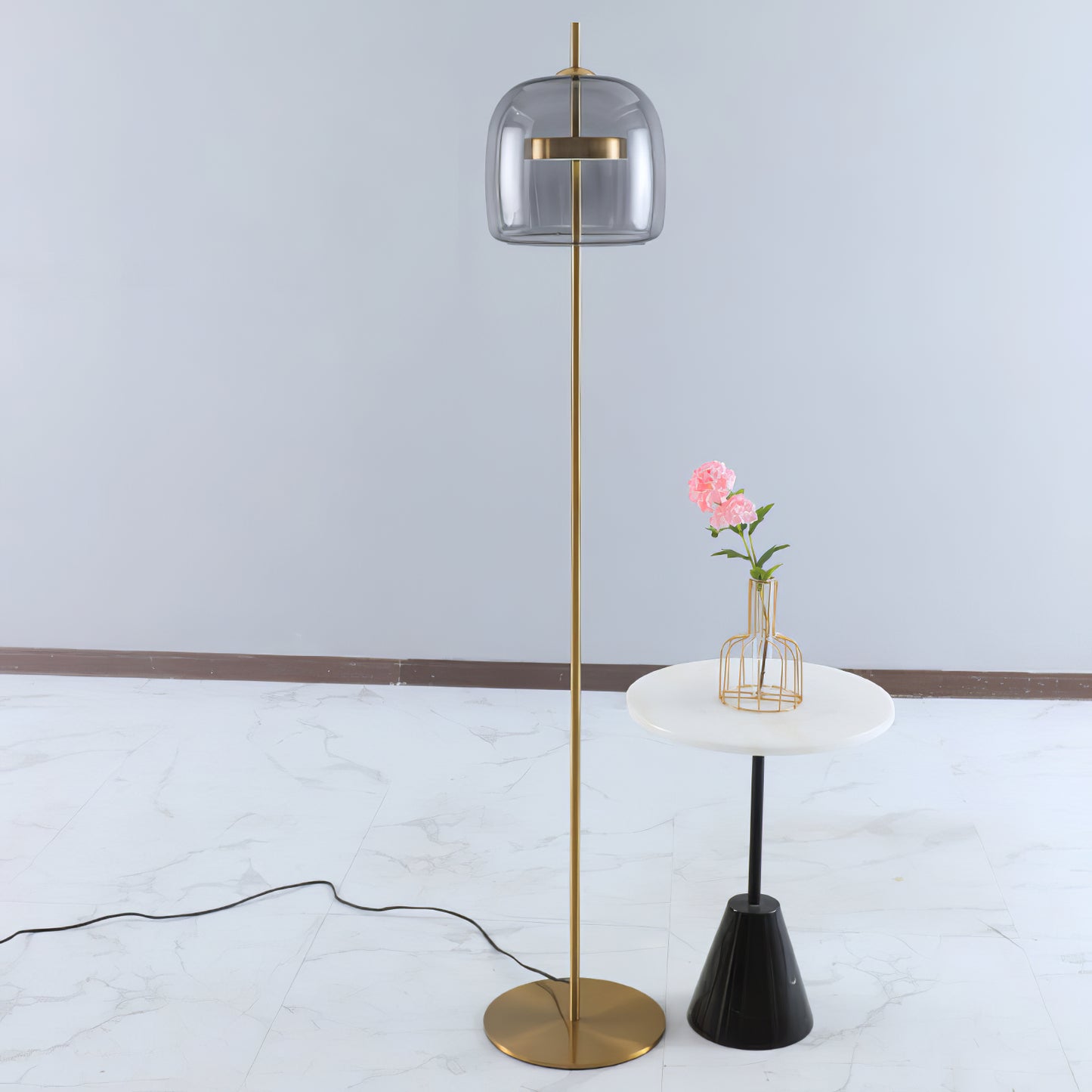 Melon Glass Floor Lamp
