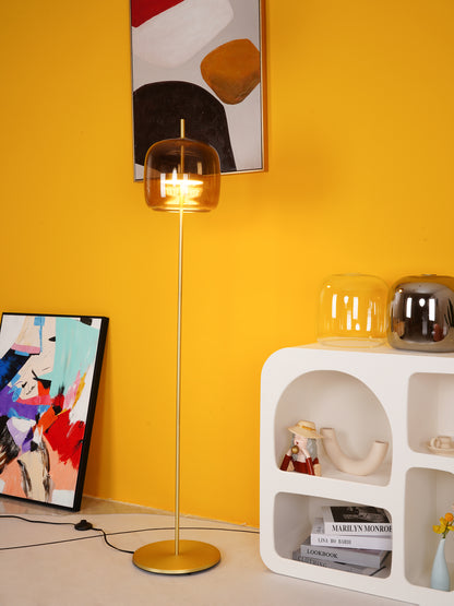 Melon Glass Floor Lamp
