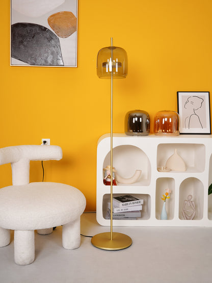 Melon Glass Floor Lamp