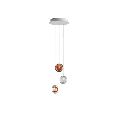 Round Glass Art  Pendant Lamp