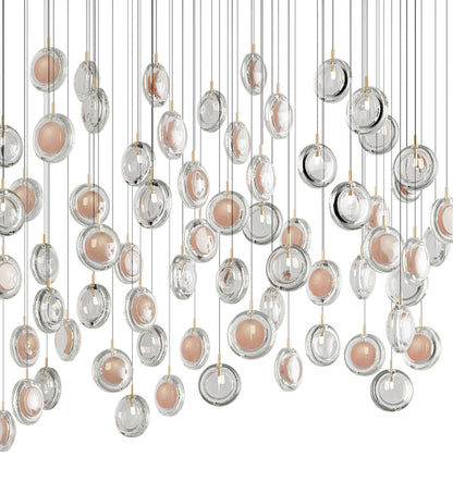 Round Glass Art  Pendant Lamp