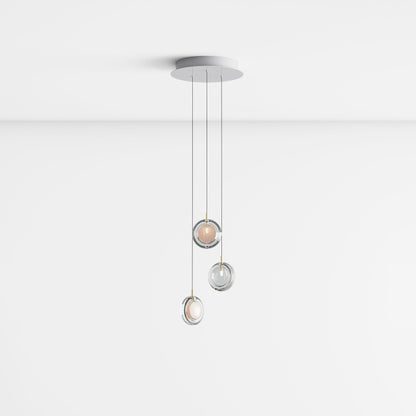 Round Glass Art  Pendant Lamp